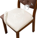 Waterproof Dining Chair Covers Set of 6 - PU Leather Slipcovers