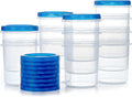 Food Storage Containers with Twist Top Lids - Thick Airtight 32 oz
