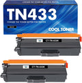 Cool Toner TN433BK Black Compatible Toner Cartridge 2-Pack - High
