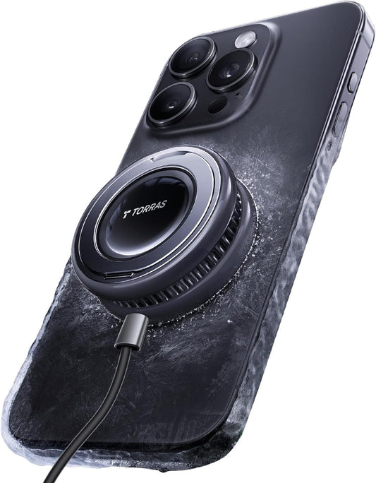 TORRAS PolarCircle Qi2 Wireless Charger with Cooling Magnetic Pad