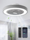 LEDIARY 20 in Low Profile Bladeless Ceiling Fan with Light - Quiet