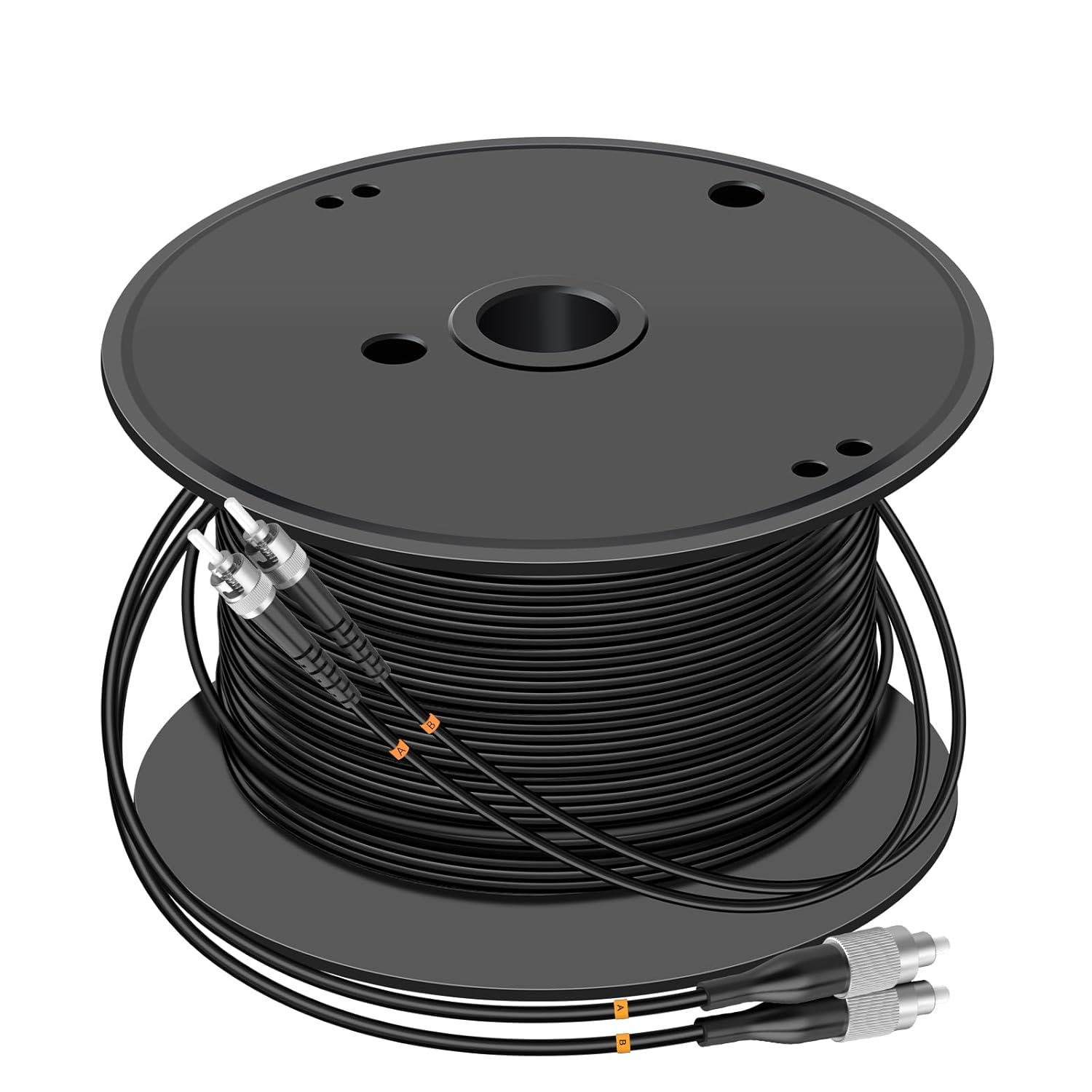 400M FC to ST Outdoor Armored Duplex Fiber Optic Cable Jumper