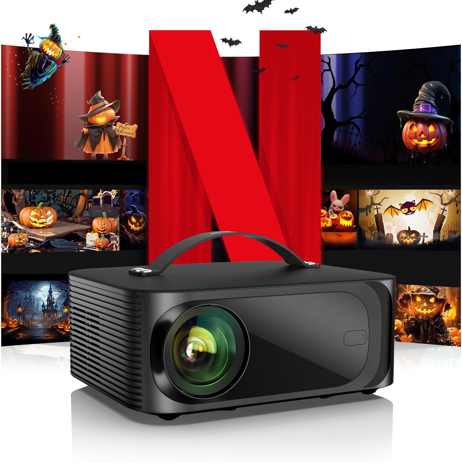 ONOAYO 4K Outdoor Projector with Smart TV OS and Bluetooth