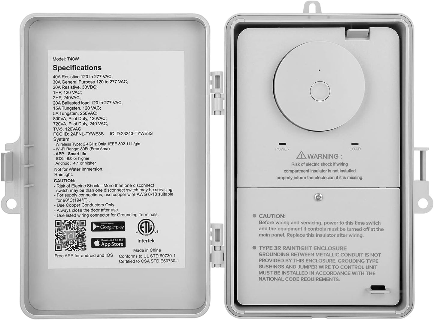 SURAIELEC WiFi Pool Timer: Heavy Duty 40 AMP Smart Switch
