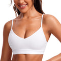 CRZ YOGA Butterluxe V-Neck Sports Bra - Ultra Soft Light Support