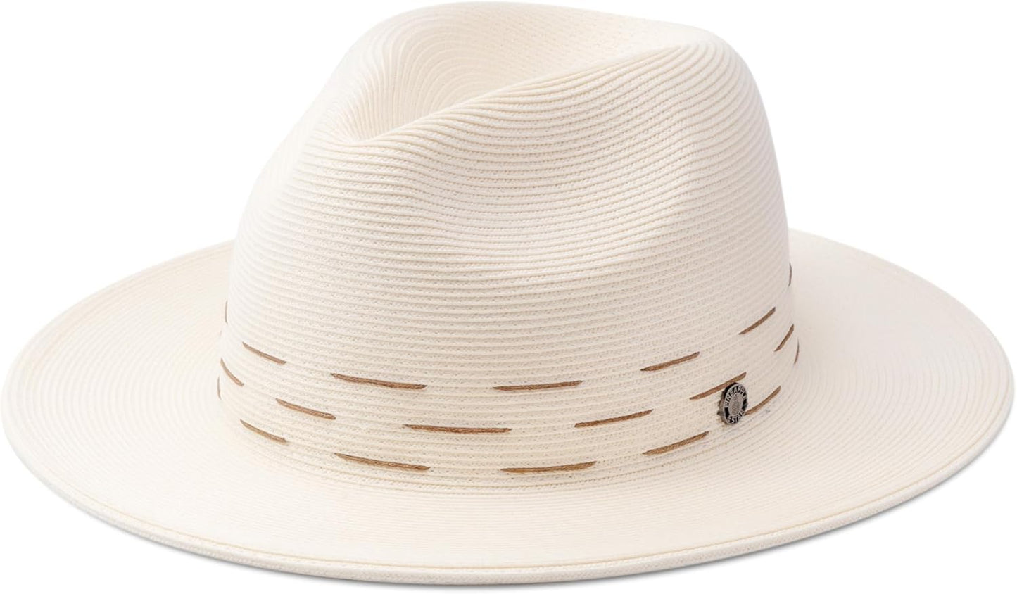 Pineapple&Star Sun Straw Fedora Beach Hat with UPF 50+ Protection