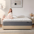 Queen Size Mattress 12 in Hybrid Memory Foam Mattress - Zoned Support