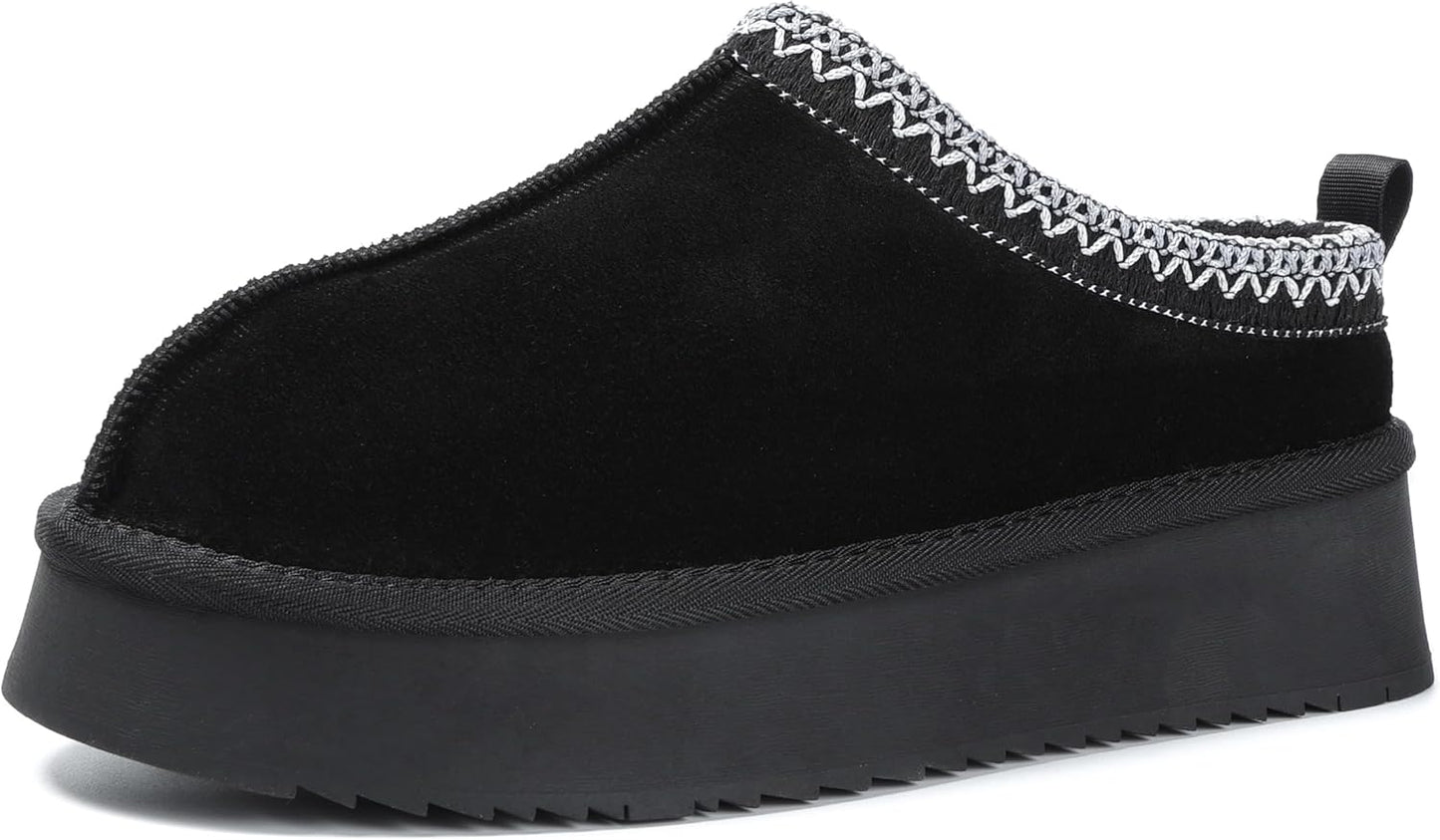 Women's Cozy Fuzzy Platform Mini Boots for Winter Comfort