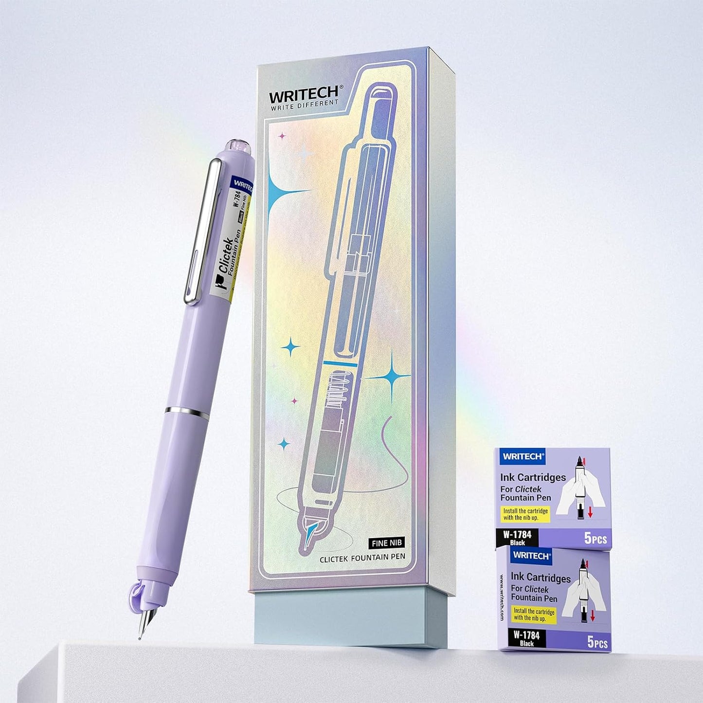 WRITECH Retractable Fountain Pen Set for Perfect Gift Giving