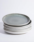Gradient Green Dinner Plates Set of 6, 10 in Reactive Glaze - Modern