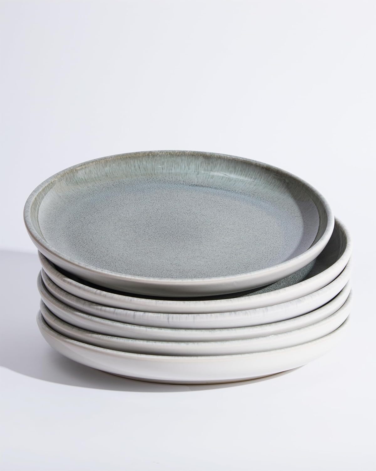 Gradient Green Dinner Plates Set of 6 for Modern Dining