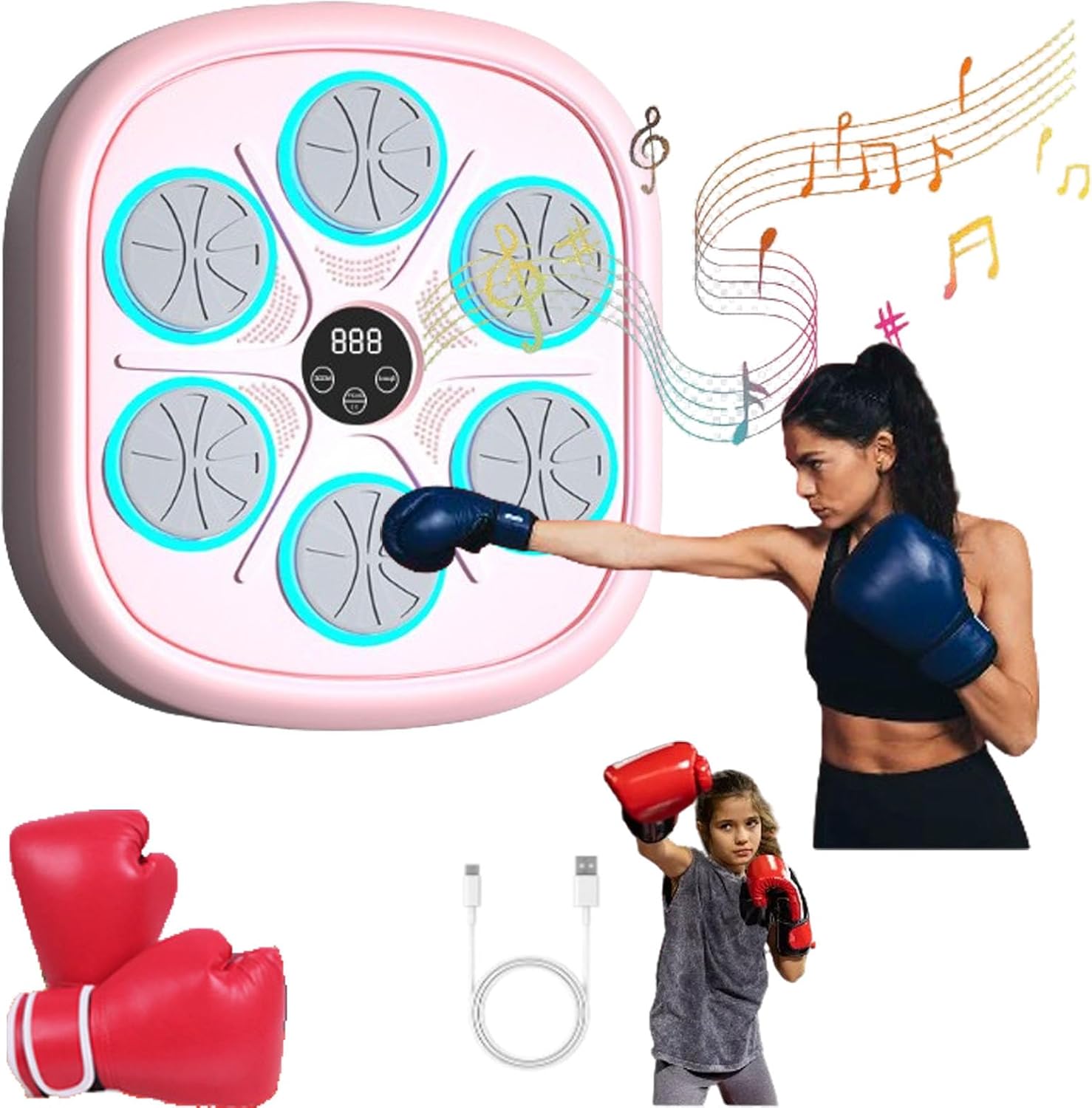 Interactive Bluetooth Boxing Machine: Music & Fitness