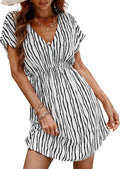 Chic Women's V Neck Beach Coverup Dress by CUPSHE for Summer