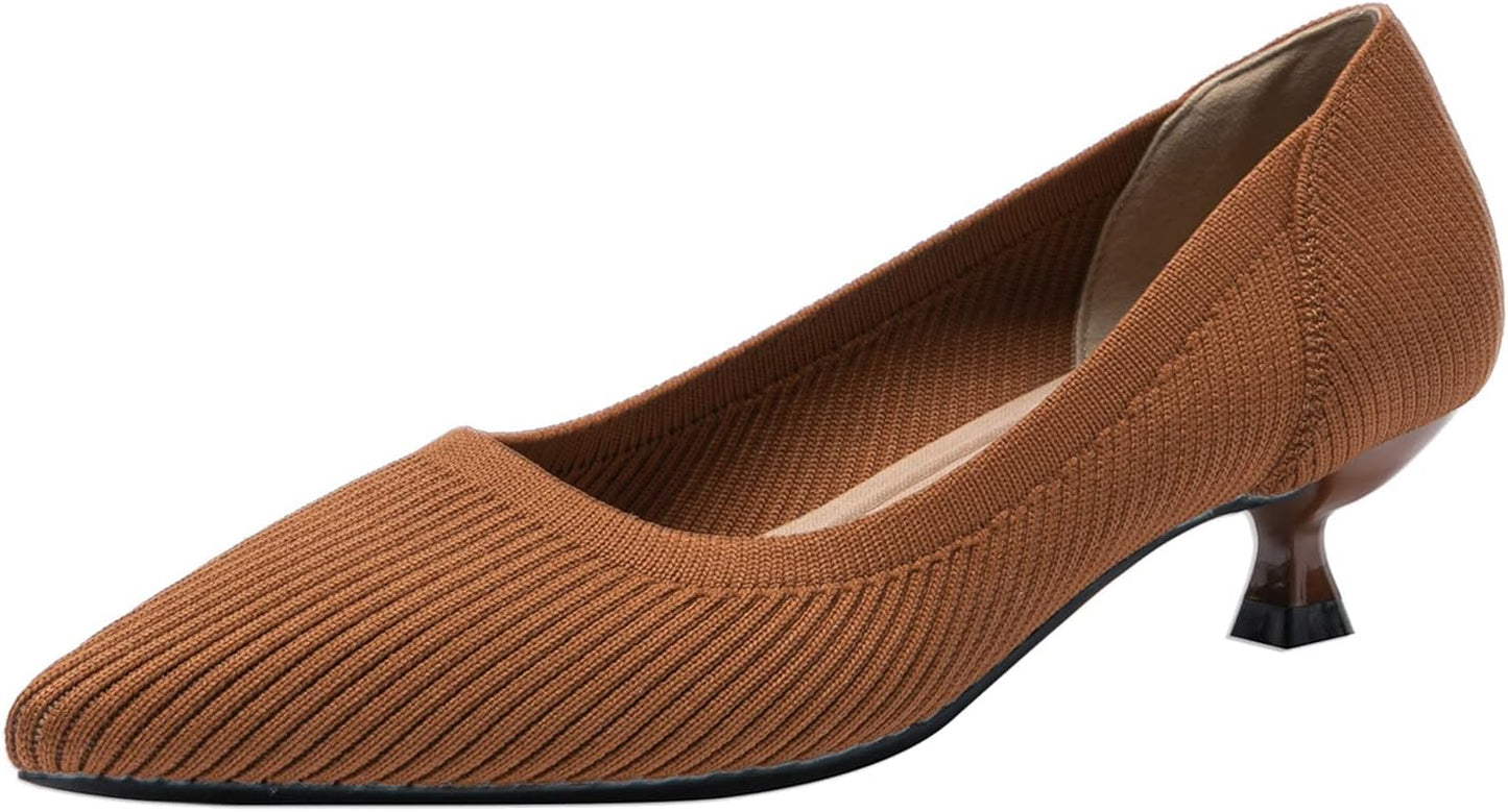 Comfortable Youngshow Women's Pumps Kitten Heels for Any Occasion