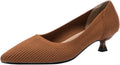 youngshow Women's Kitten Heel Pointed Toe Pumps - Comfortable Everyday