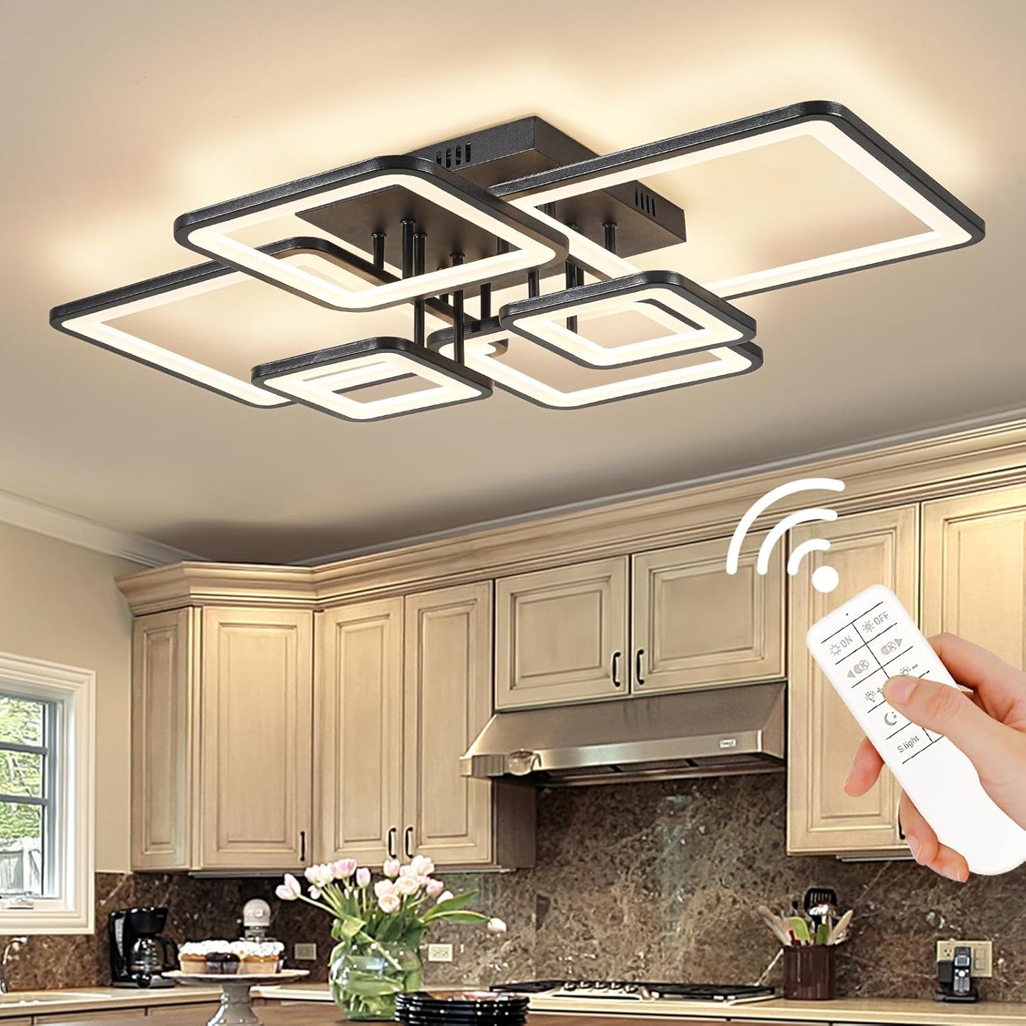 Modern LED Ceiling Light Fixture for Kitchen and Bedroom