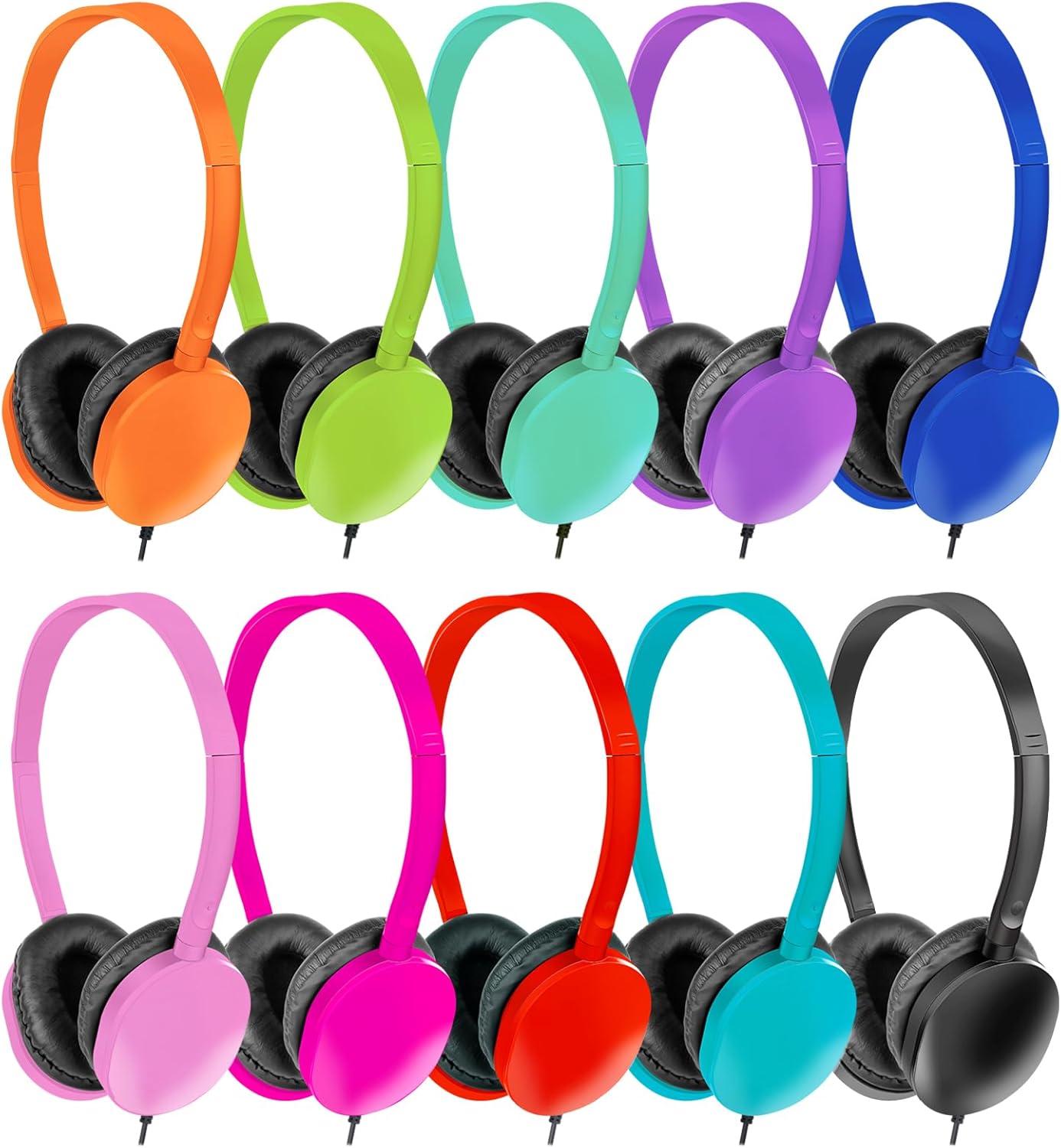 Kids Headphones Bulk 15 Pack for School Classroom Use