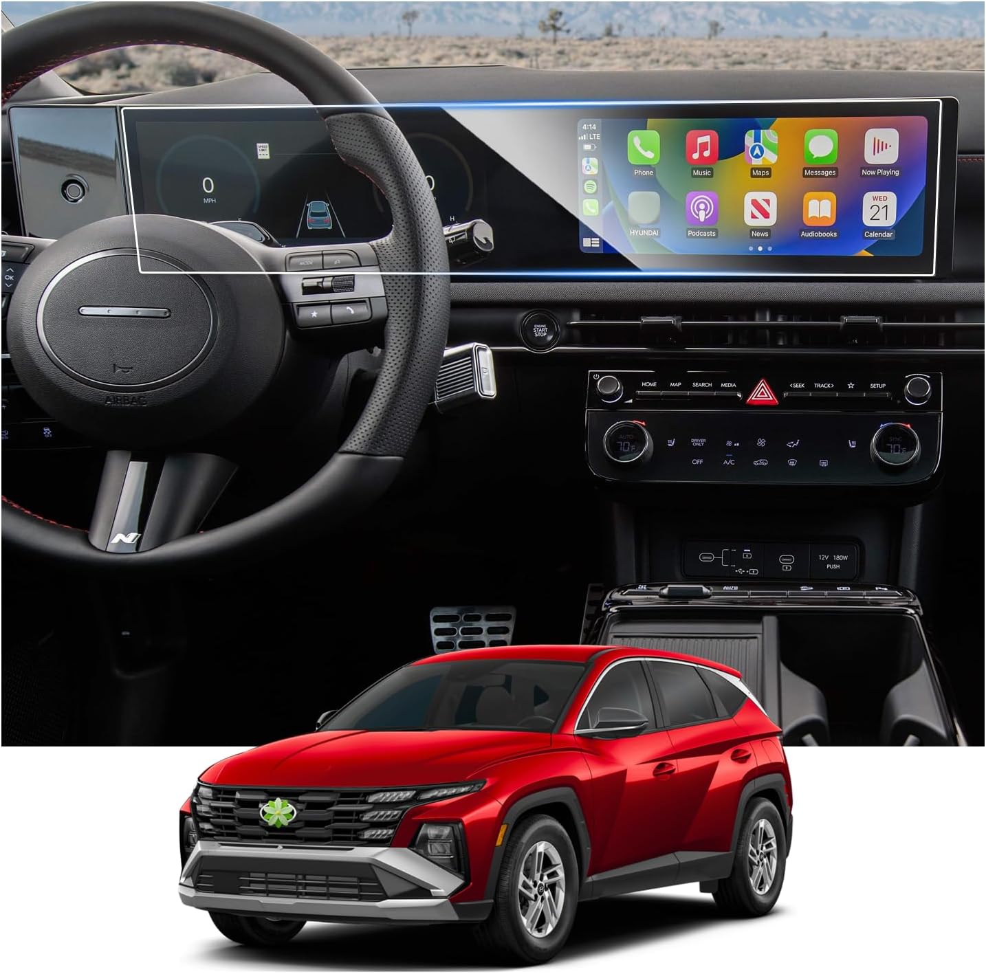 Ruiya 2025 Tucson Screen Protector for Ultimate Protection