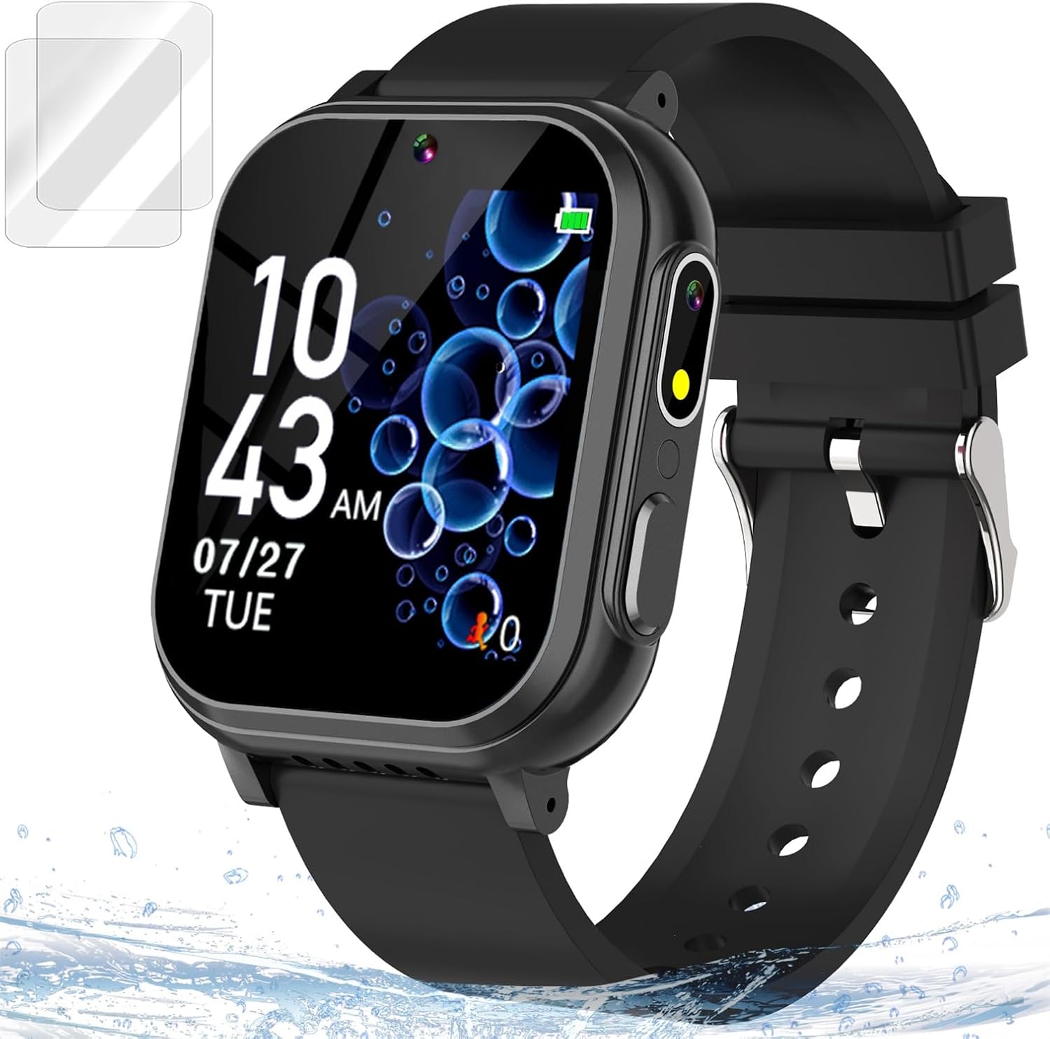 Kids Waterproof Smart Watch with Games & Dual Camera - Educational & Fun!