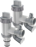 Above Ground Swimming Pool Hose Adapter with Plunger Valve - 2 Pack