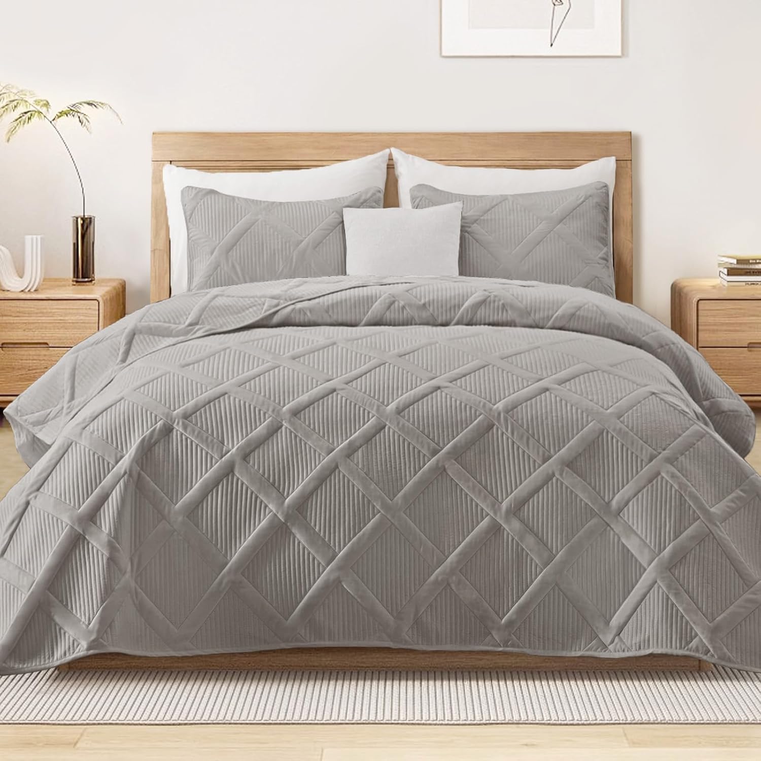 Exclusivo Mezcla King Quilt Set - Soft Lightweight Bedspread