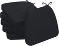 D-Shaped Chair Cushions 2 in Thick Dining Chair Pads Set of 6