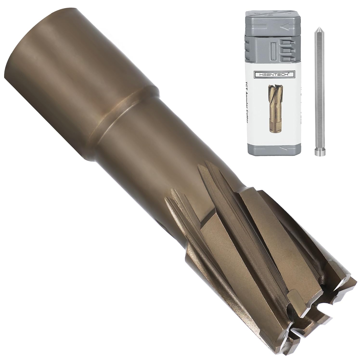 KEENTECH Carbide-Tipped Annular Cutter for Hard Metal Cutting