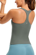 Butterluxe Workout Racerback Tank Top for Women - Padded Support YOGA