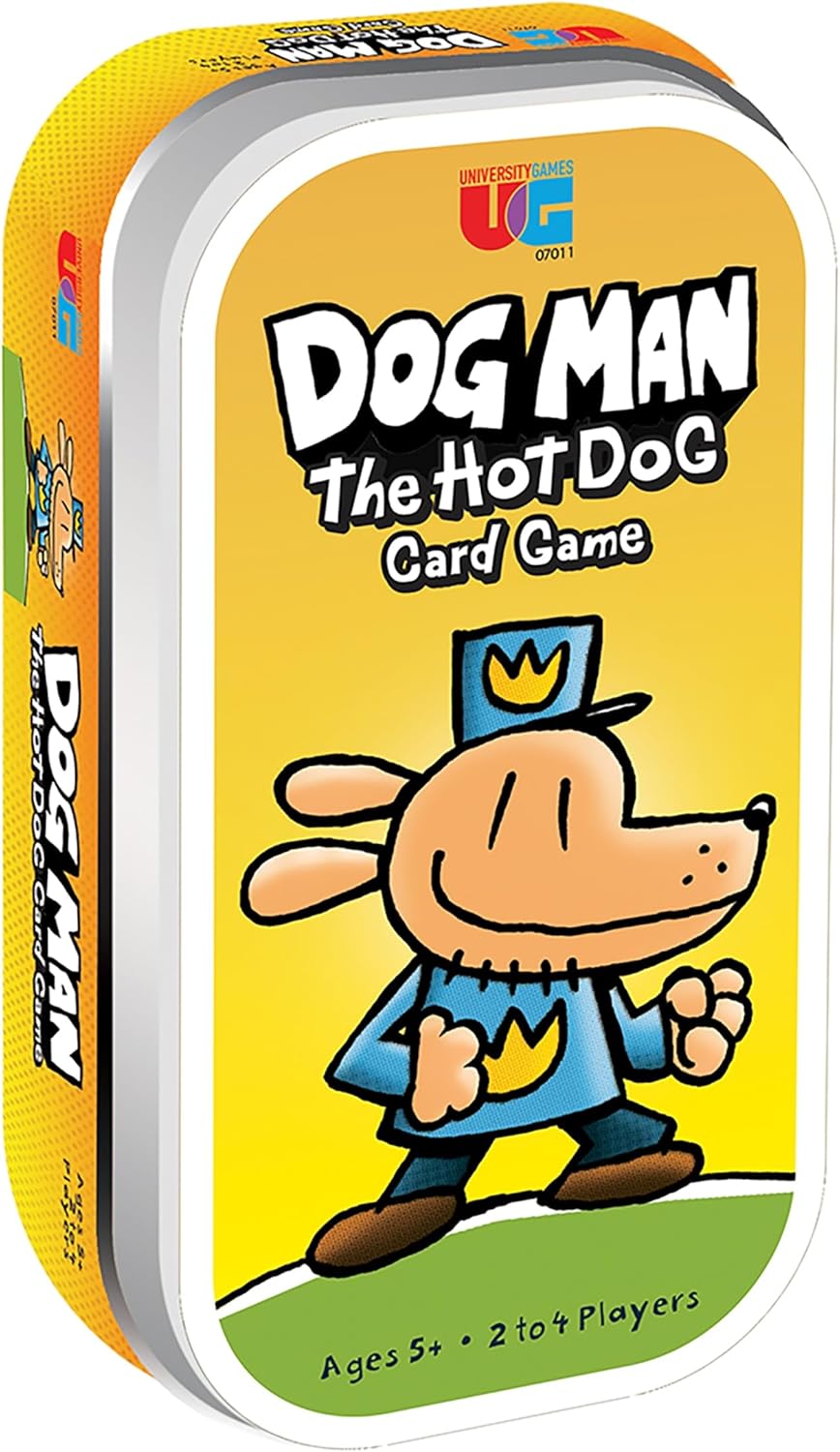 Dog Man Hot Dog Card Game Tin - Frenzied Fun for Kids!