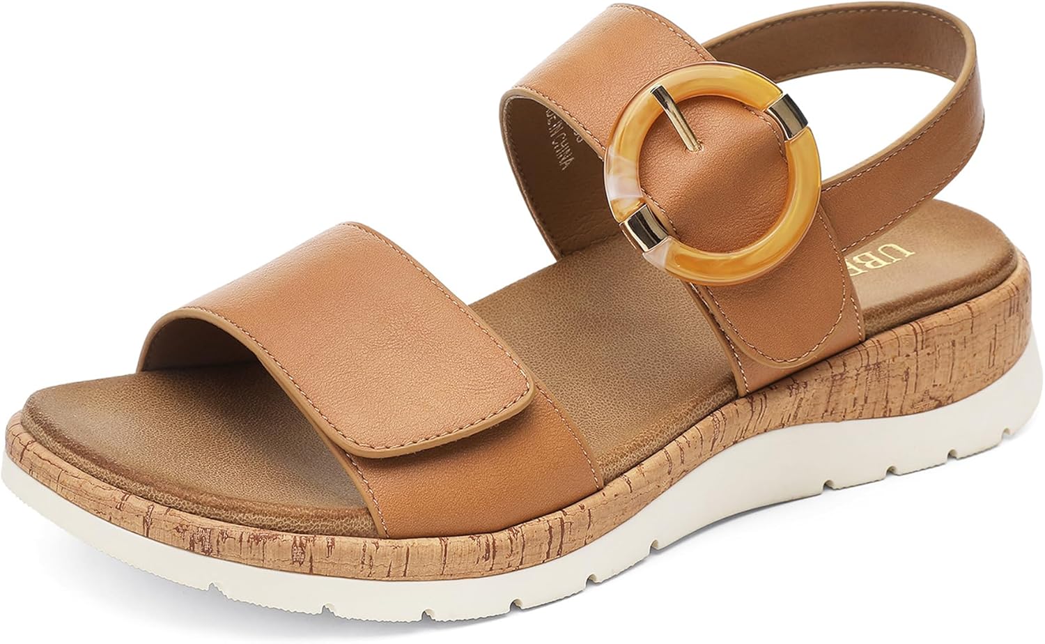 UBFEN Womens Flat Sandals with Arch Support for Comfort
