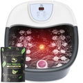 Foot Spa Bath Massager with Heat and 22 Rollers - Home Pedicure