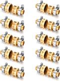 Garden Solid Brass Hose Repair Connector Kit 10 Set - Durable Repair