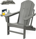 Folding Adirondack Chair - Weather Resistant HDPE Patio Seat