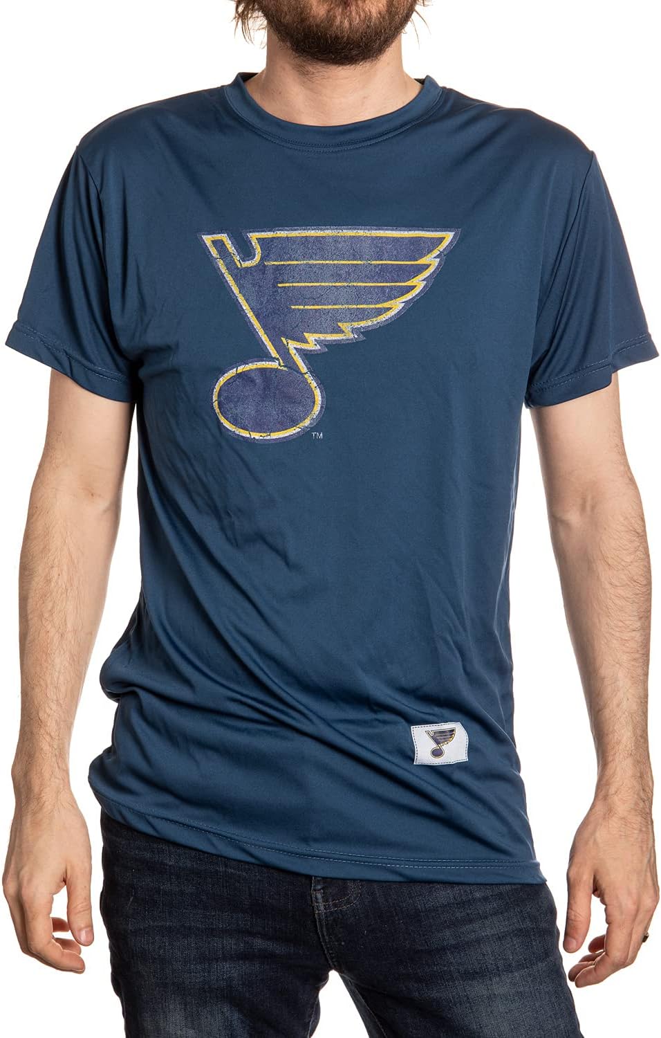 NHL Mens Loose Fit Performance Rashguard Short Sleeve Shirt