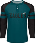 FOCO Men's NFL Team Logo Shirt Long Sleeve Henley - Team Colors