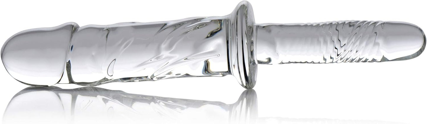 Master Series Brutus Glass Dildo Thruster for Ultimate Pleasure