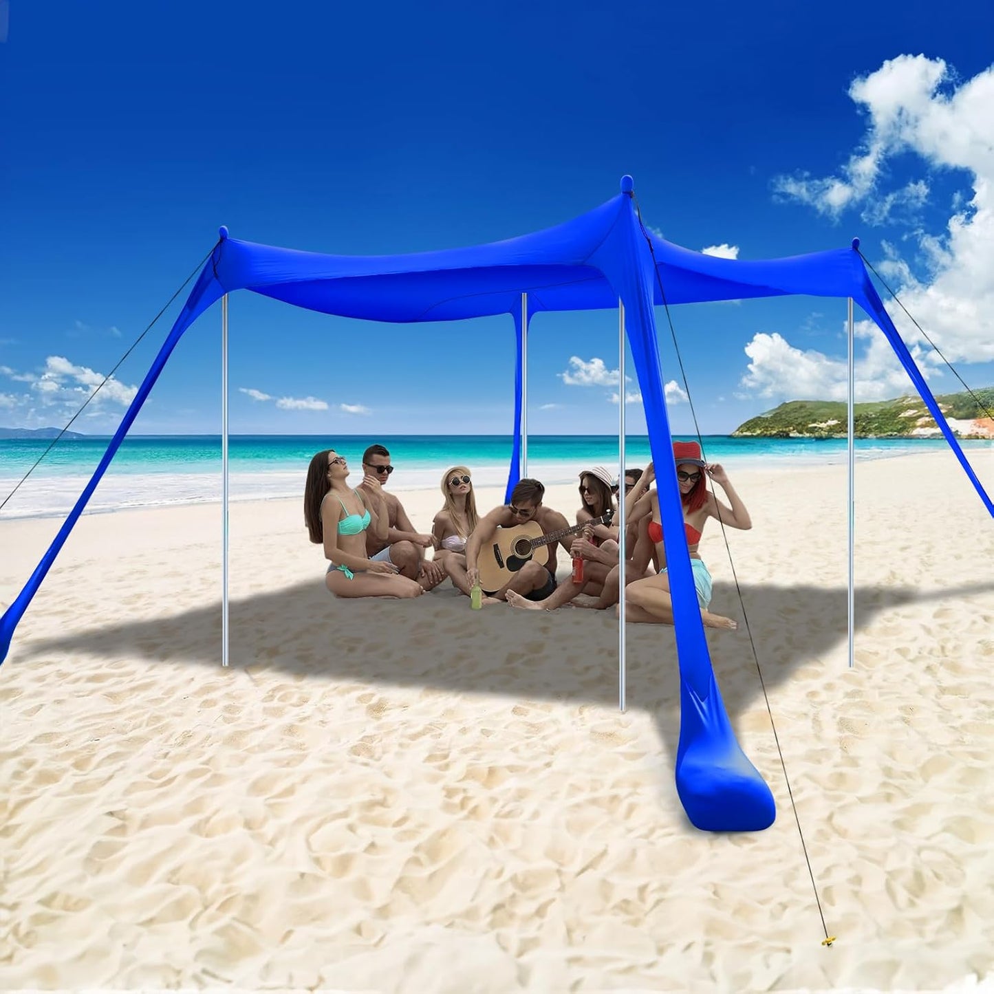 COMMOUDS Beach Tent Sun Shelter - Ultimate Portable Canopy