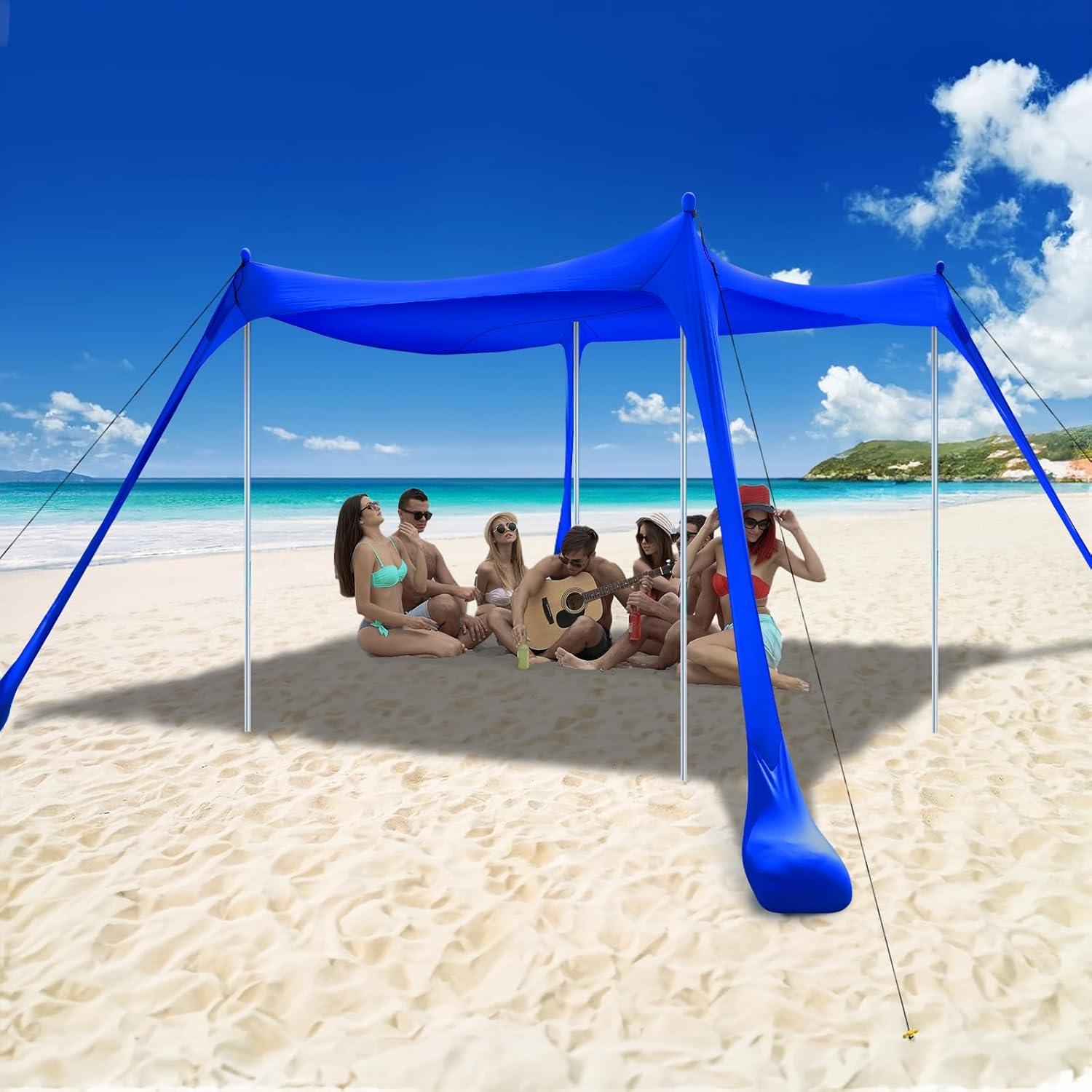 COMMOUDS Beach Tent Sun Shelter - Ultimate Portable Canopy