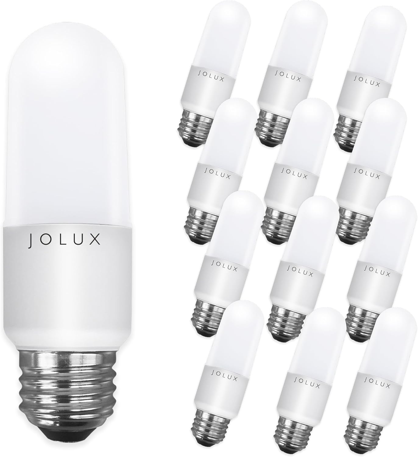 Jolux LED Stick Lights - 60W Equivalent, 800 Lumens, 5000K