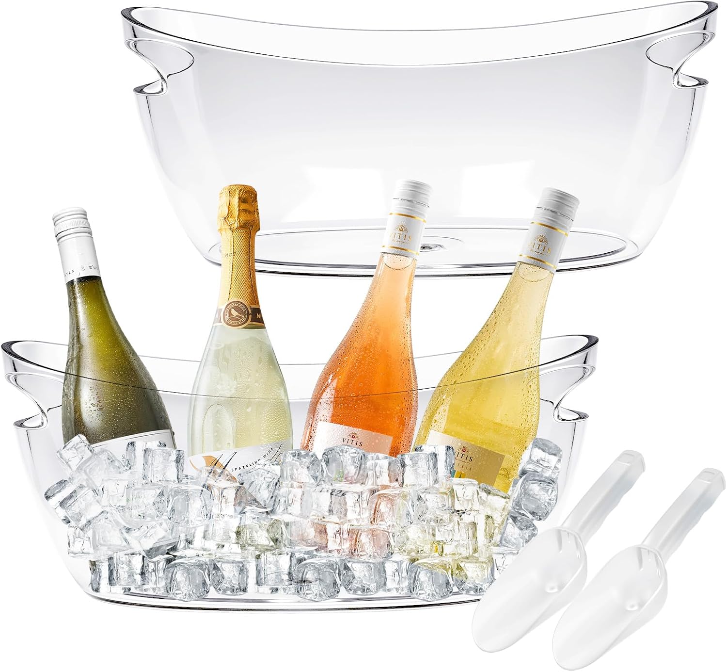 Acrylic Ice Buckets for Parties - 5L Champagne Beverage Set