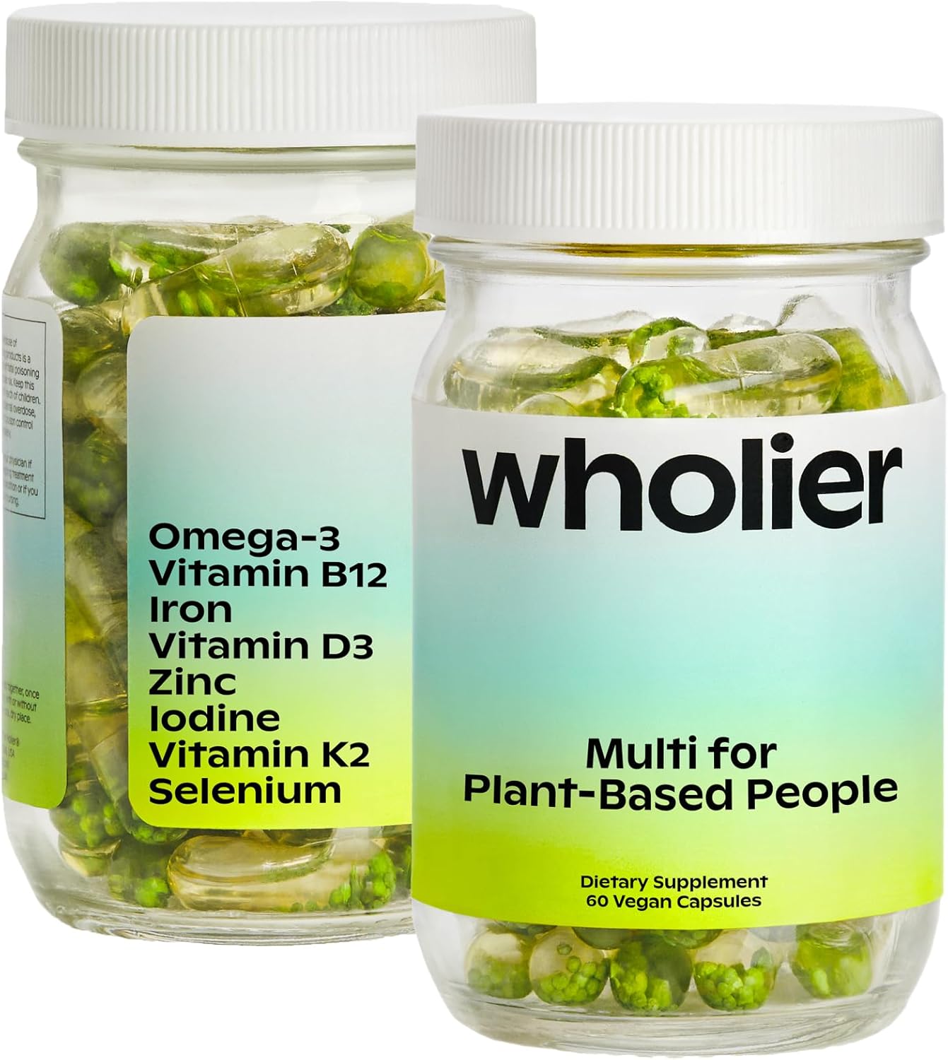 Plant Based Multivitamin with Vegan Omega-3 DHA EPA for Health