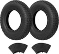 4.80/4.00-8 Tire and Inner Tube Replacement Pair - Durable Rubber