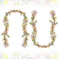 6FT Lighted Artificial Easter Egg Garland - Rustic Spring Decor