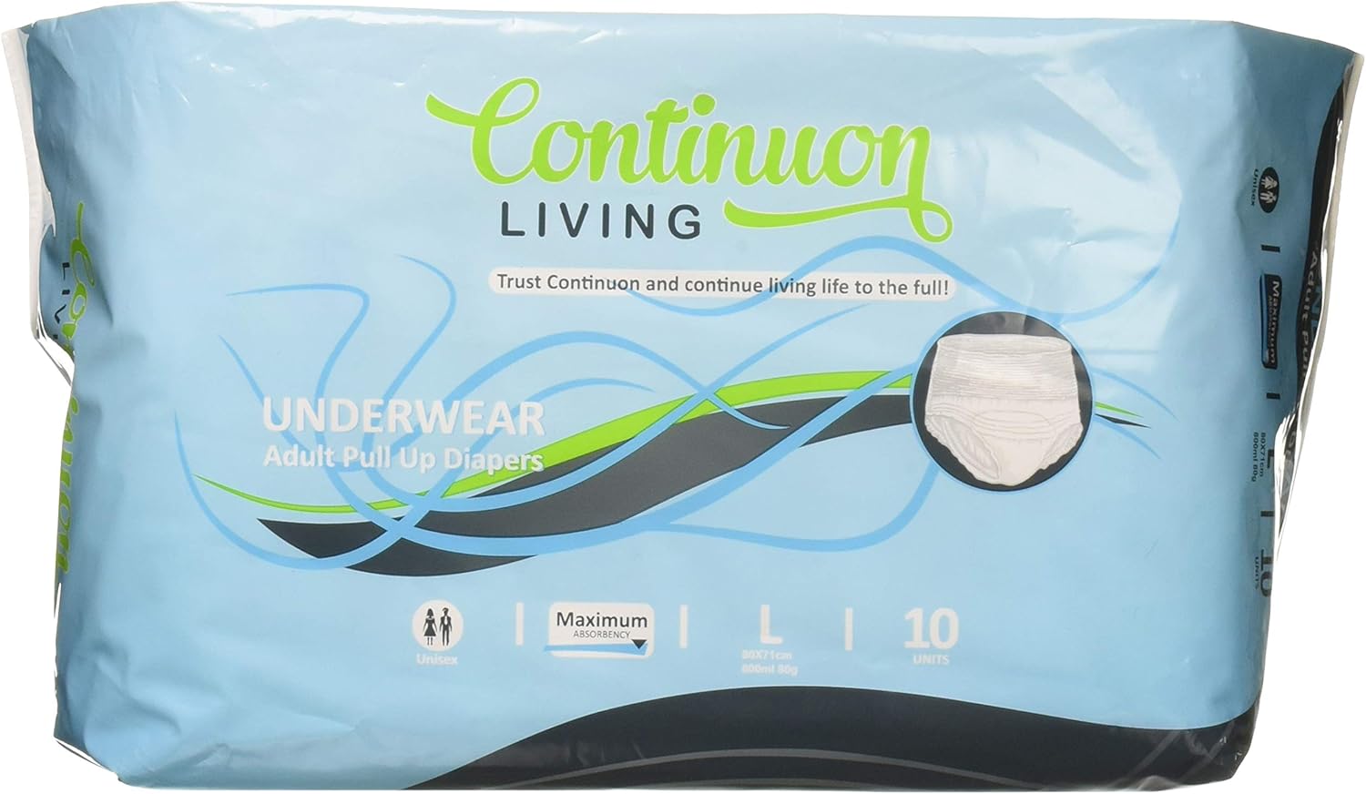 Continuon Living Adult Pull Up Diapers - Maximum Absorbency for Lasting Comfort