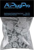 Soft Silicone Weatherproof Gaskets for GFCI Protection - 25 Pack