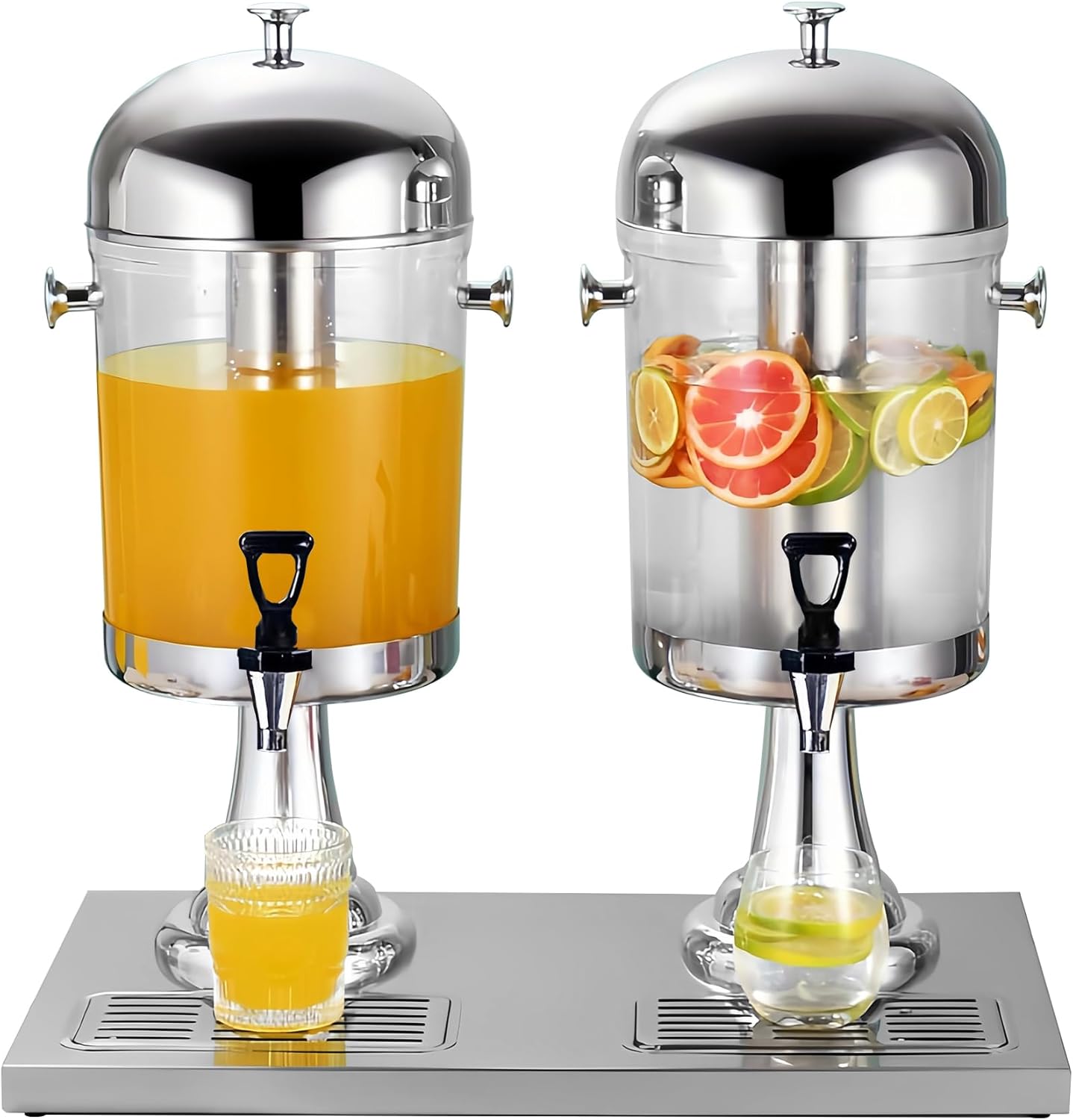 4 Gal Beverage Dispenser for Parties with Ice Container