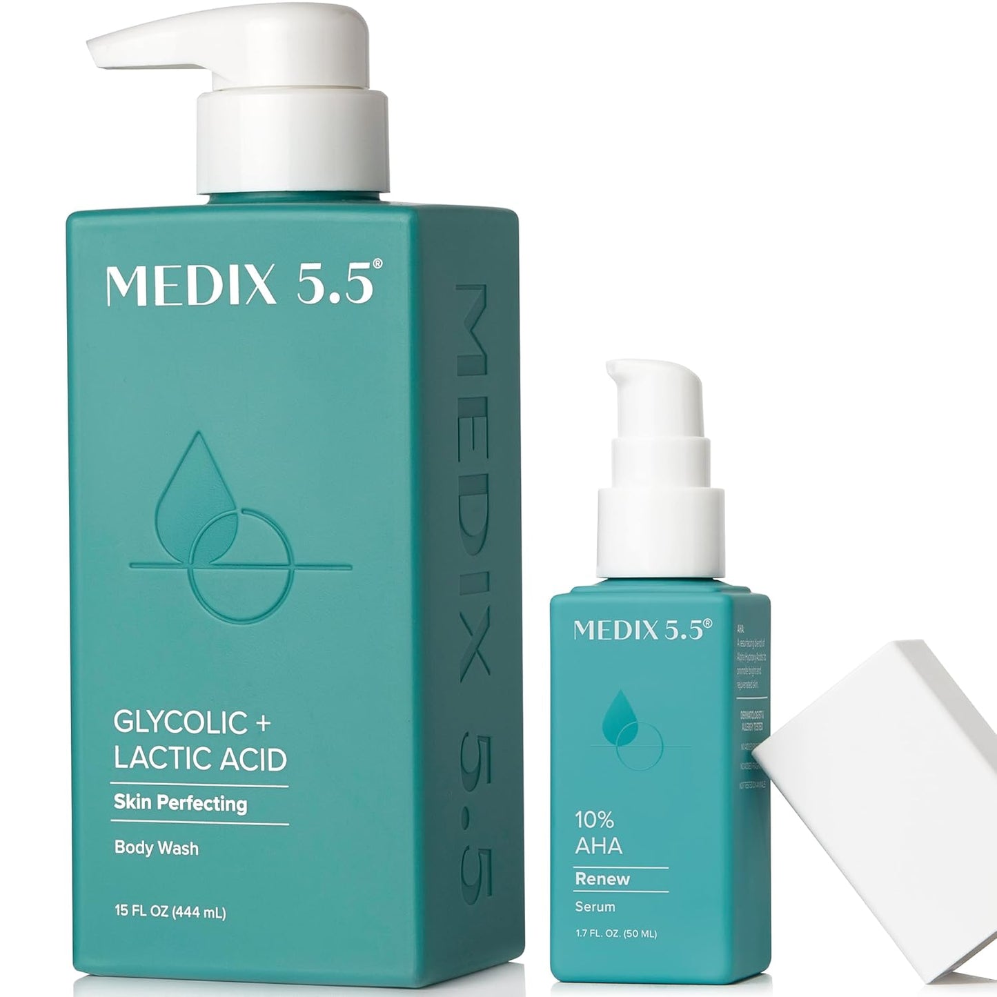 Glycolic Acid Exfoliating Body Wash & Serum Set for Smooth Skin