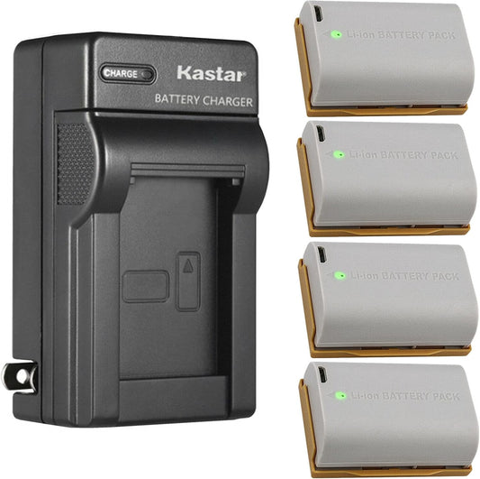Kastar 4-Pack Battery and AC Wall Charger for Canon Cameras