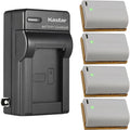 Kastar 4-Pack LP-E6N Pro Battery and AC Wall Charger - USB Charging
