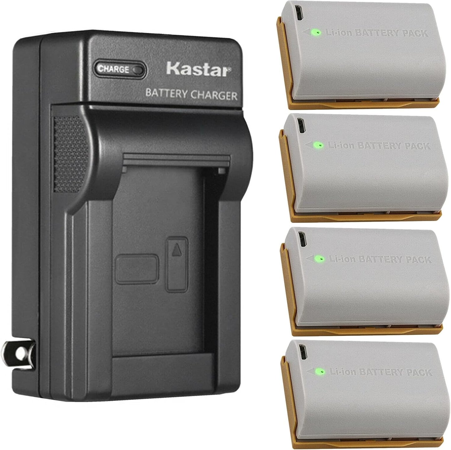 Kastar 4-Pack Battery and AC Wall Charger for Canon Cameras